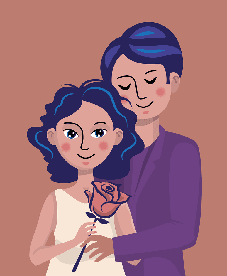 婚活パーティーで意気投合し、マッチングした幸せそうなカップル